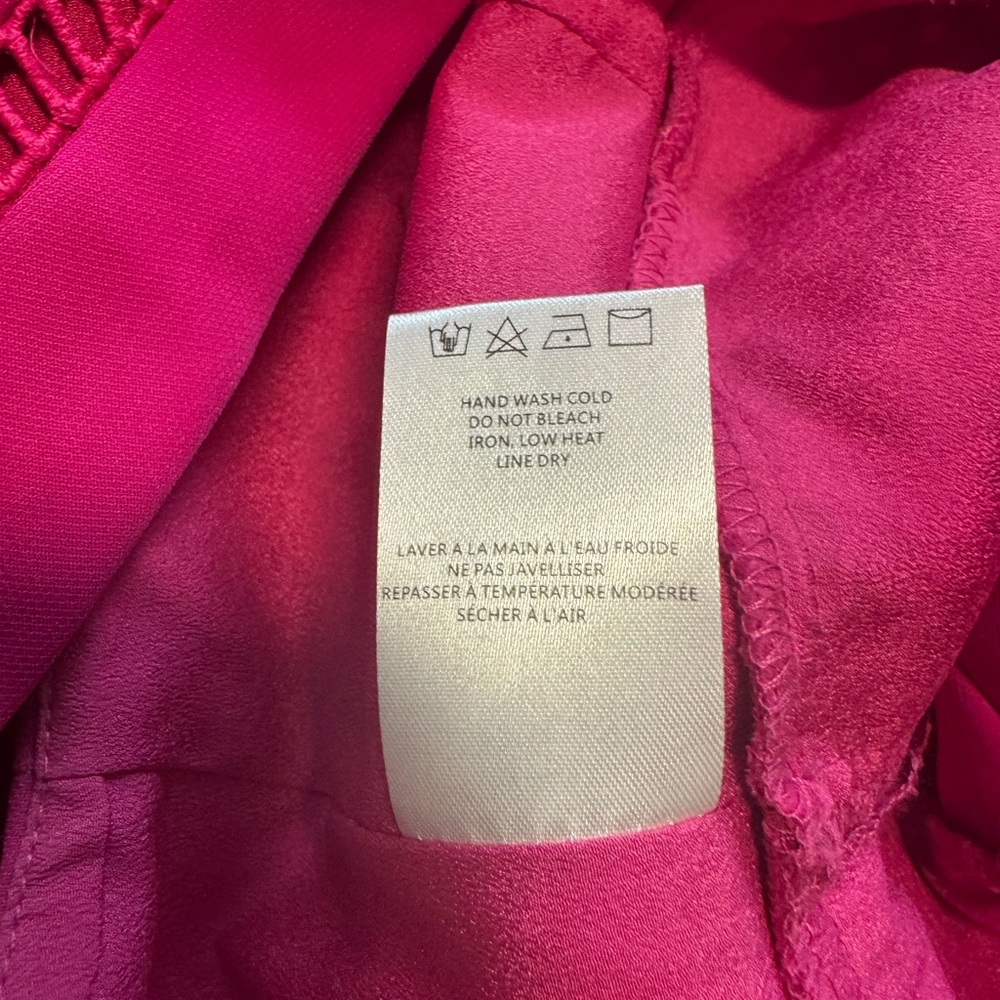 Adelyn Rae Fuchsia Lace Detail Jumpsuit - Picture 5 of 6